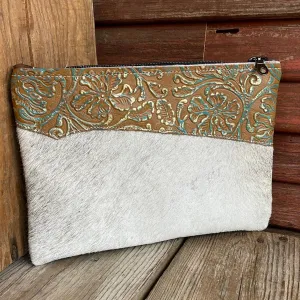 063 Banker's Bag - Grey Brindle w/ Patina Tool