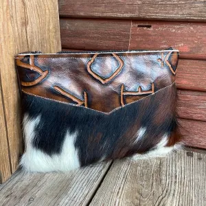 066 Banker's Bag - Tricolor w/ Burnt Brands
