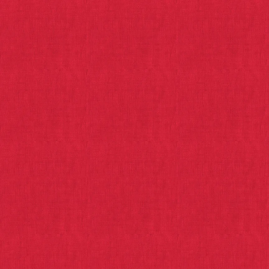 100% Cotton Linen Texture - Red by Makower