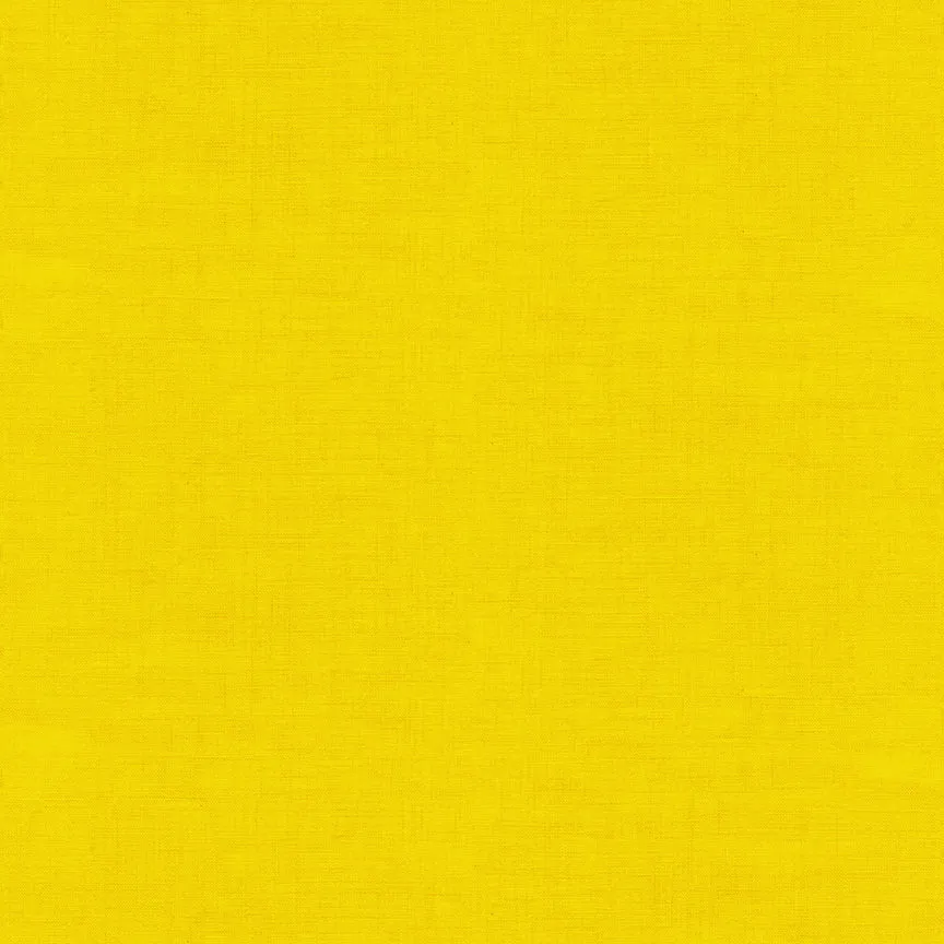 100% Cotton Linen Texture - Sunshine Yellow By Makower