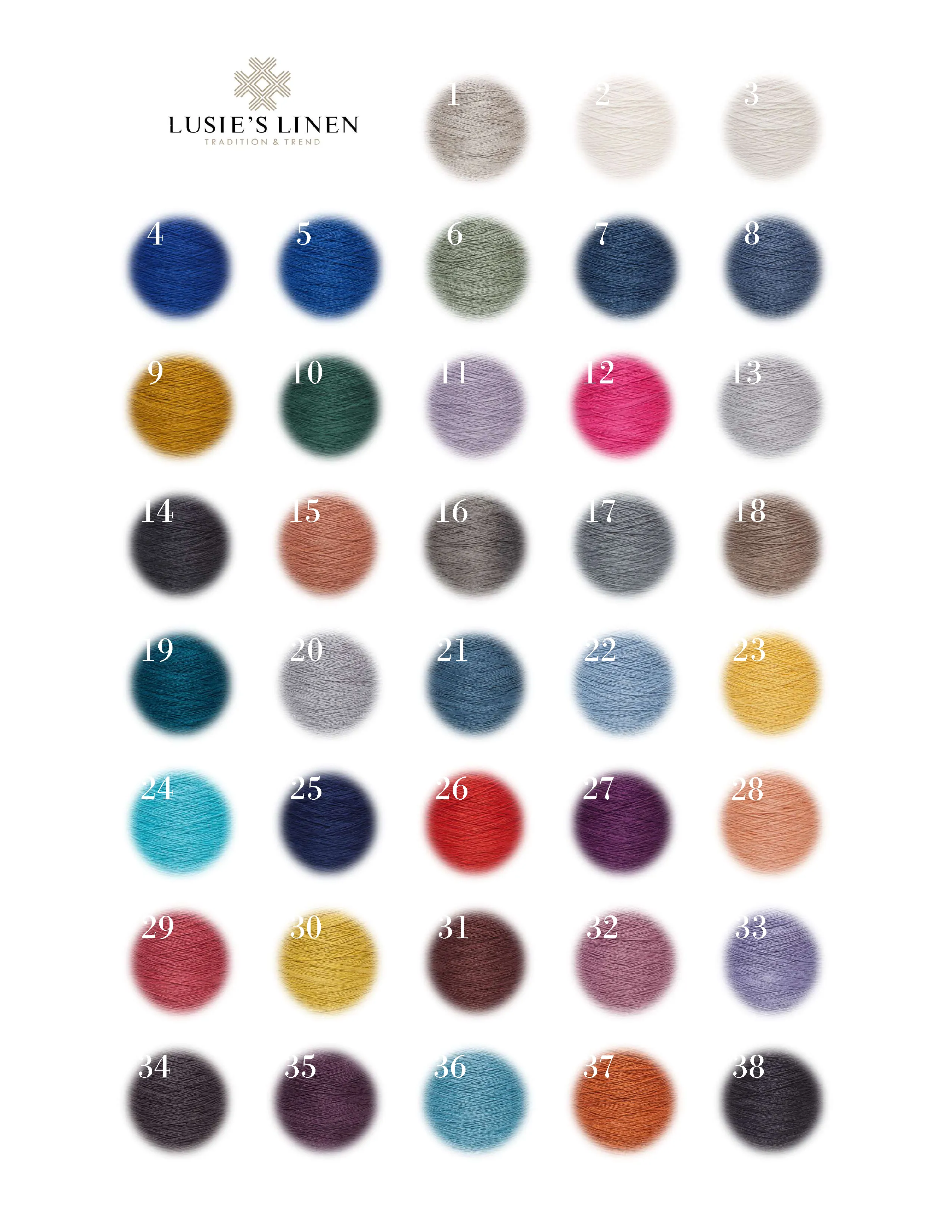 100% Linen Yarn - Denim Blue