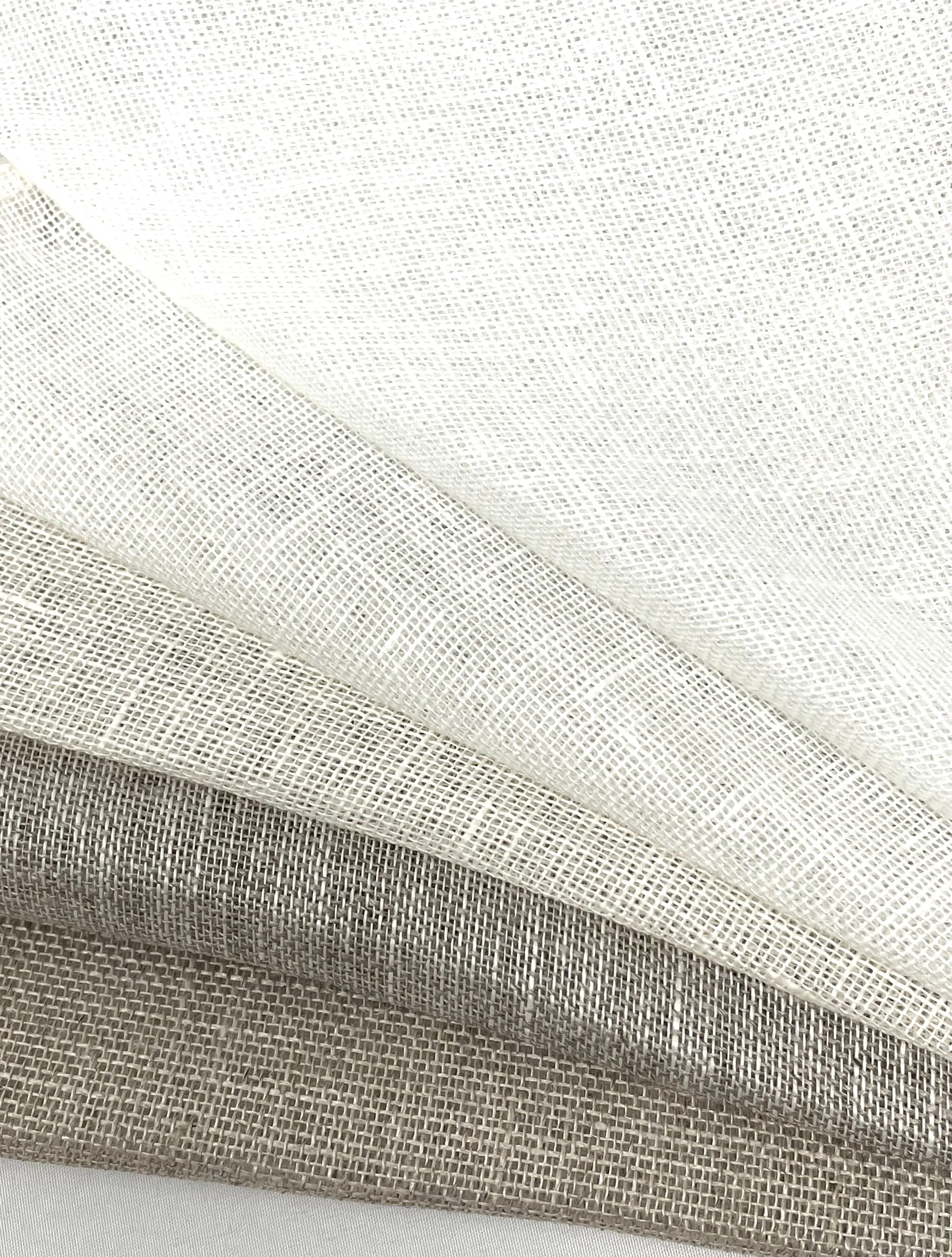 100% Natural Sheer Linen Fabric By The Yard/CL1050