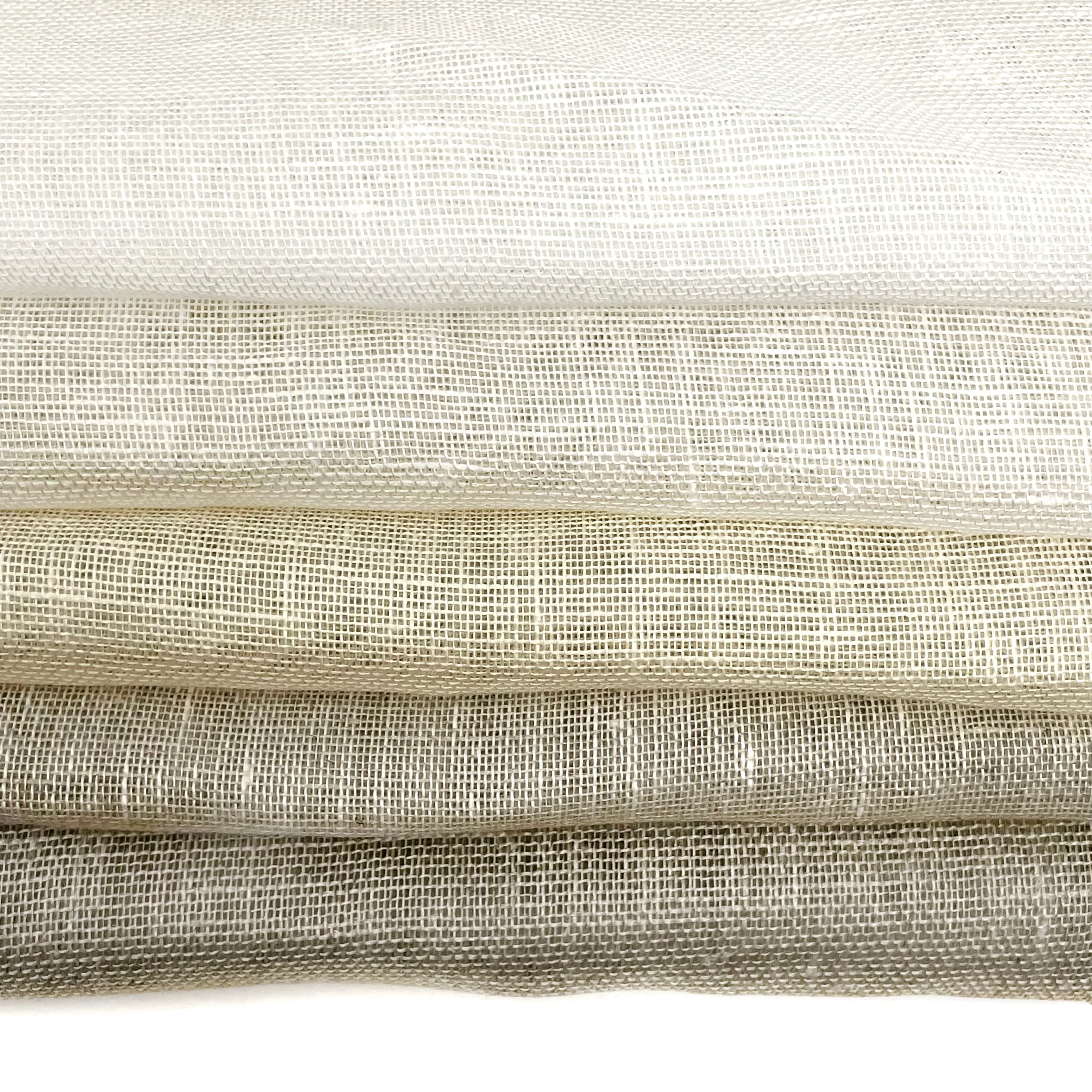 100% Natural Sheer Linen Fabric By The Yard/CL1050