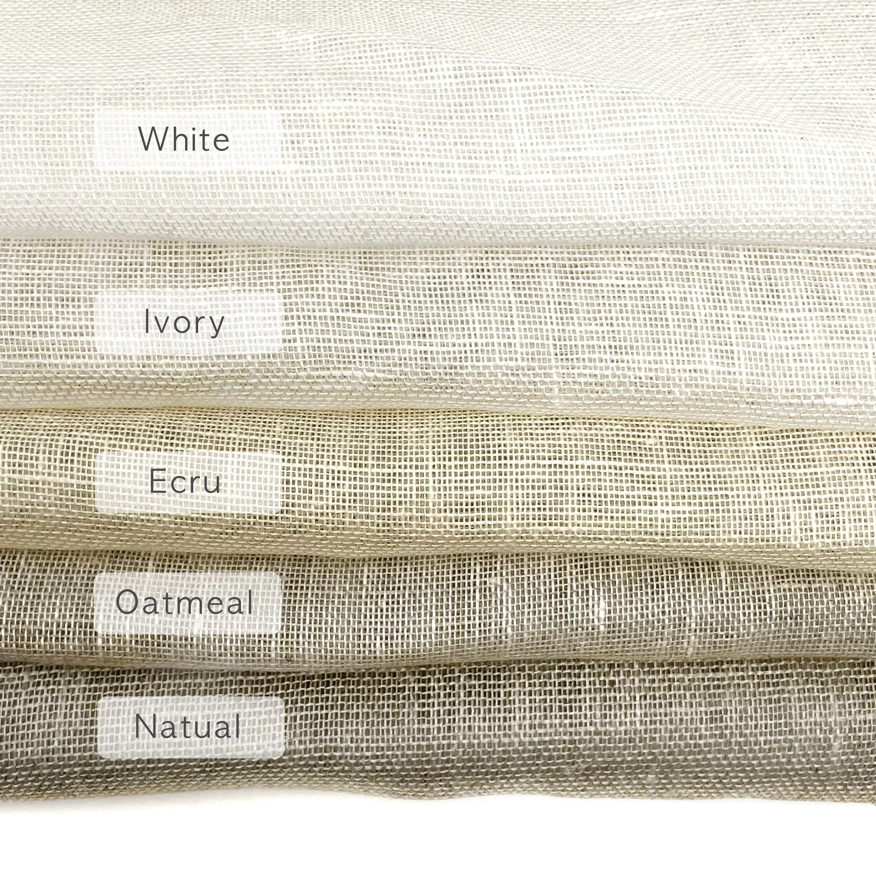 100% Natural Sheer Linen Fabric By The Yard/CL1050