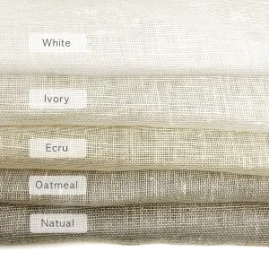 100% Natural Sheer Linen Fabric By The Yard/CL1050