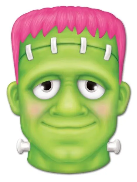 10"L x 7.25"H Metal/Embossed Frankenstein Sign - MD1397A7