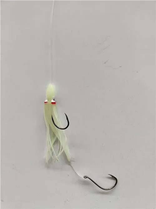 10X Masterpro Reef & Snapper Running Lumo Fishing Skirt Rigs Double Octopus Hooks