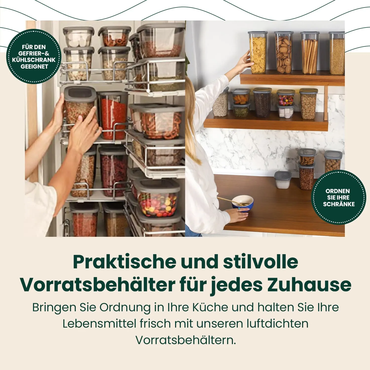 12x1750 ml - Vorratsdosen mit Deckel