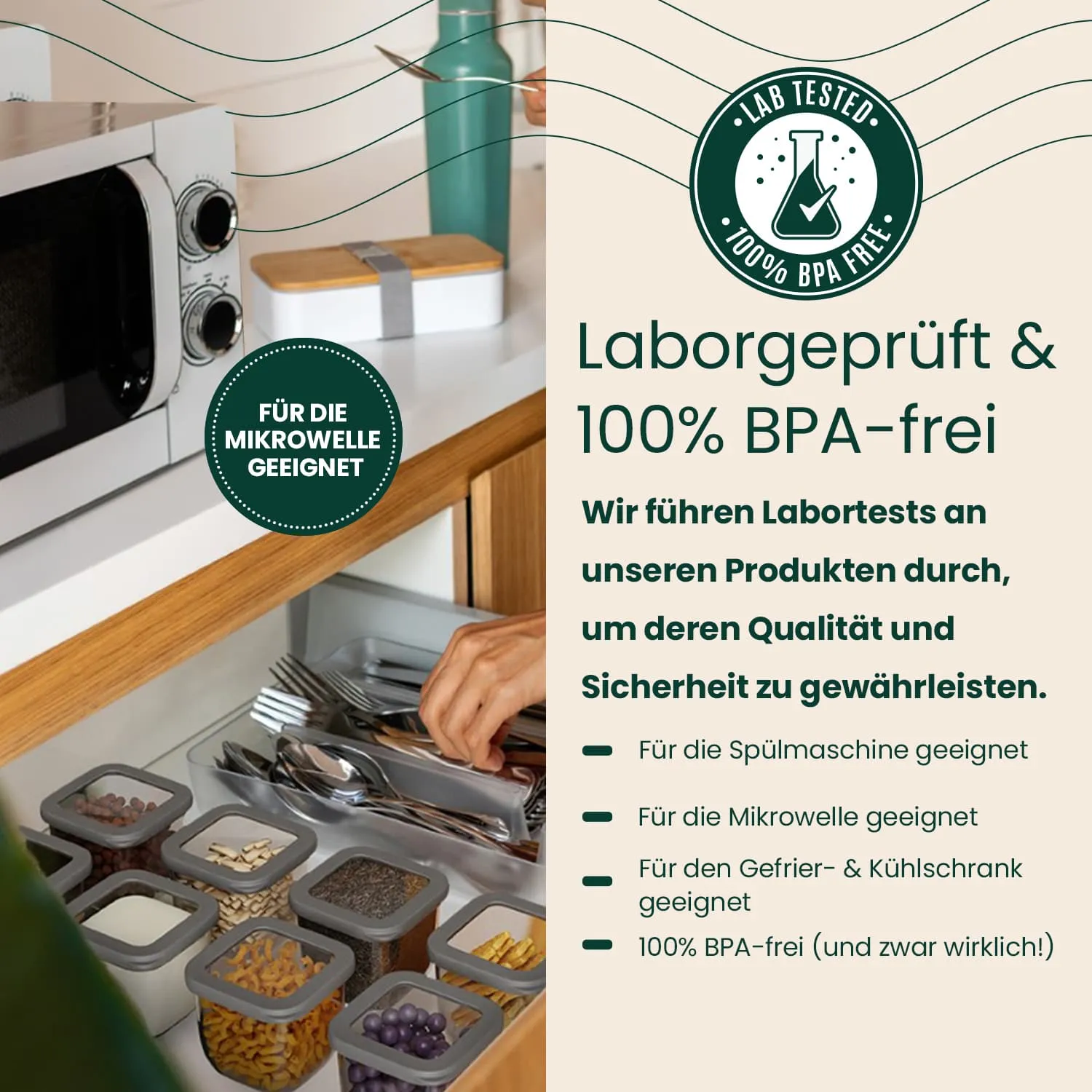 12x1750 ml - Vorratsdosen mit Deckel