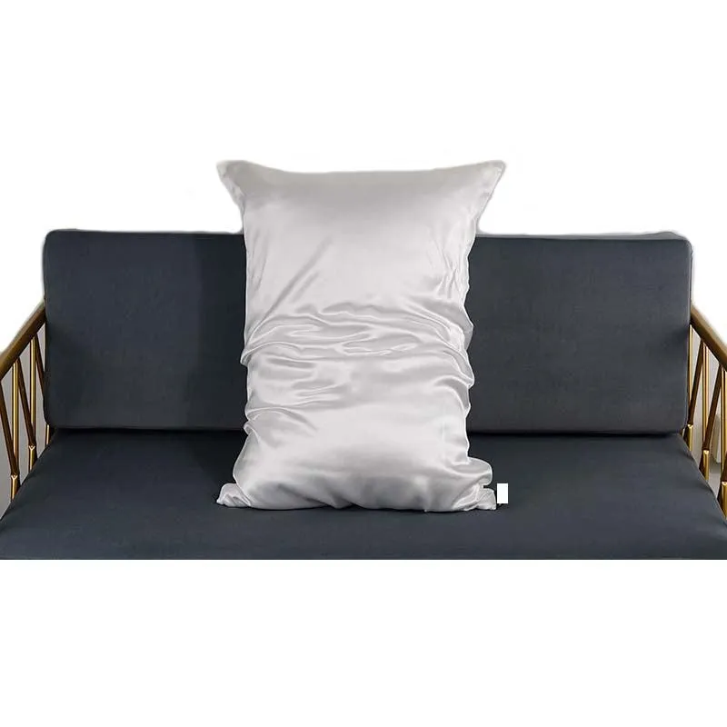 19 Momme silk pillowcase - Queen - Hidden Zip - White