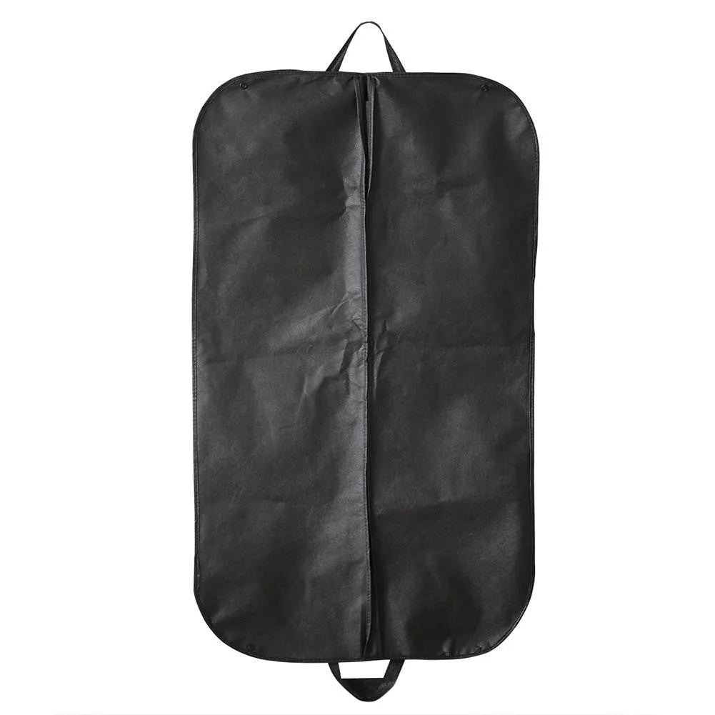 1pc Black Coat Clothes Garment Suit Cover Bags Dustproof Hanger Storage Protector Travel Storage Organizer Case Home Supplies
