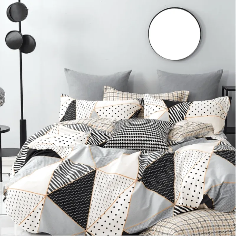 200 Thread Count Cotton Printed Panama Duvet Covers Set