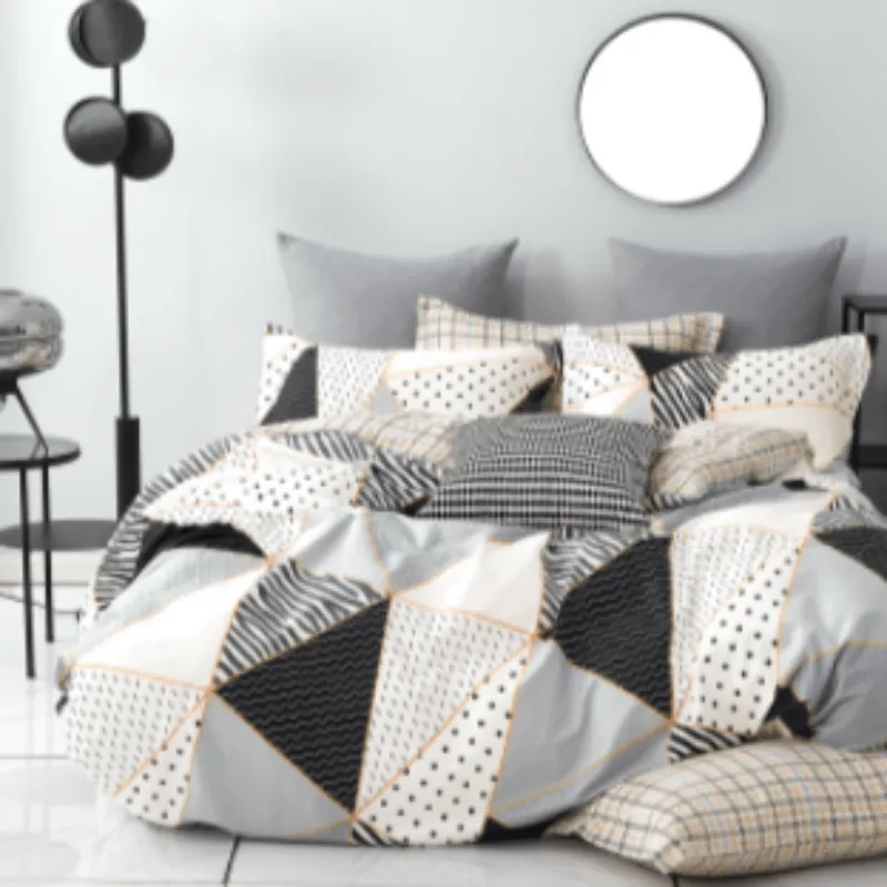 200 Thread Count Cotton Printed Panama Duvet Covers Set