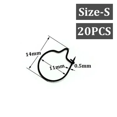 20PCS Carp Fishing Maggot Live Bait Lure Hook