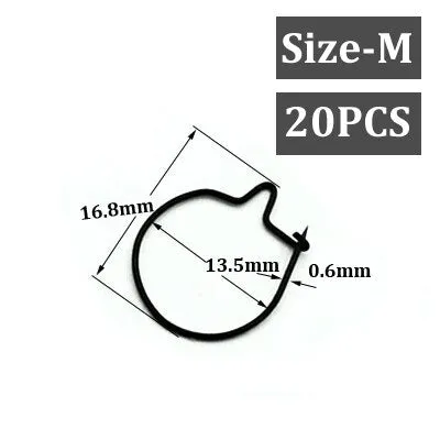 20PCS Carp Fishing Maggot Live Bait Lure Hook