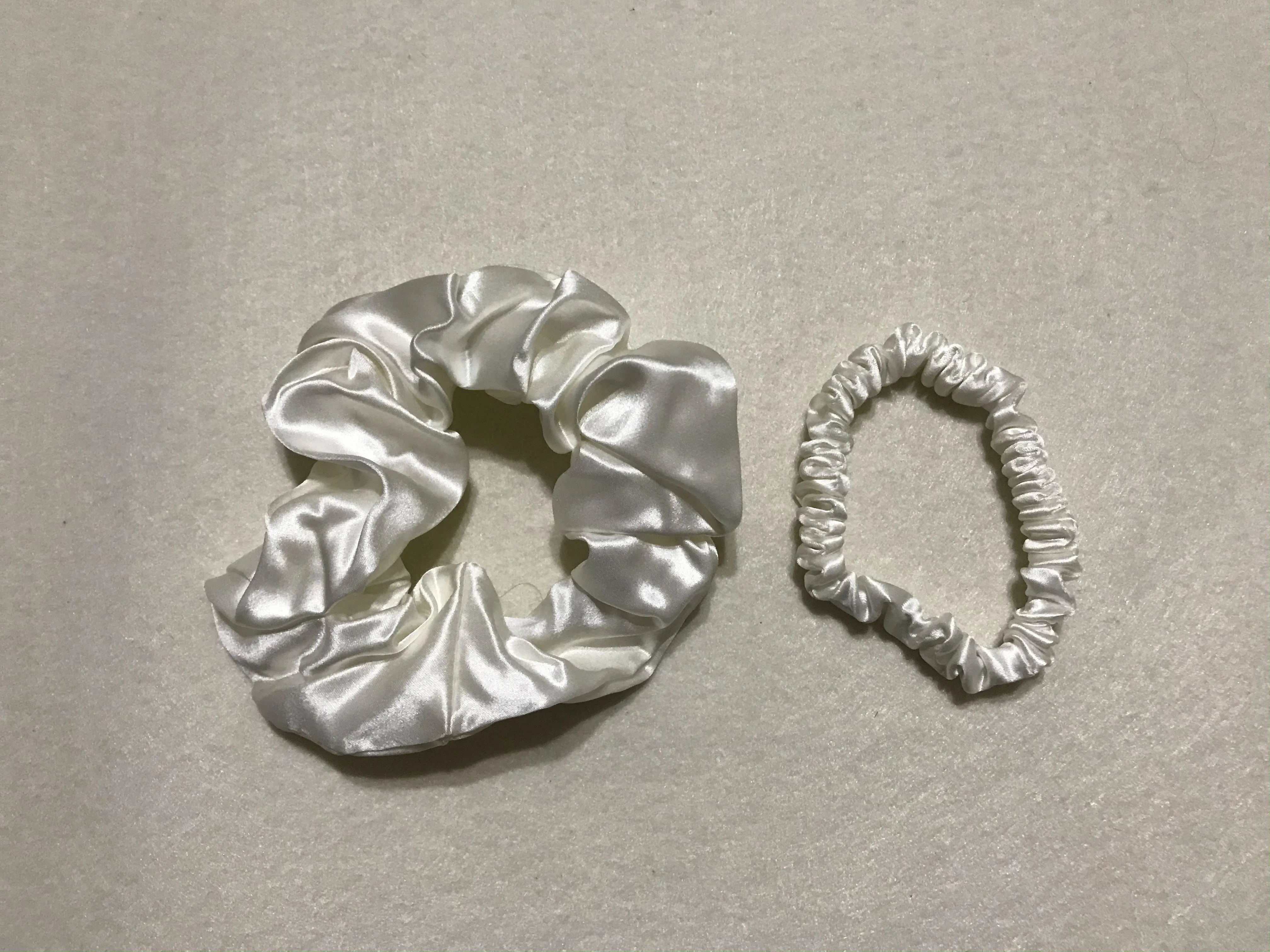 3-in-1 Pure Silk Hair Band Combo, Mother's Day Gift (White)