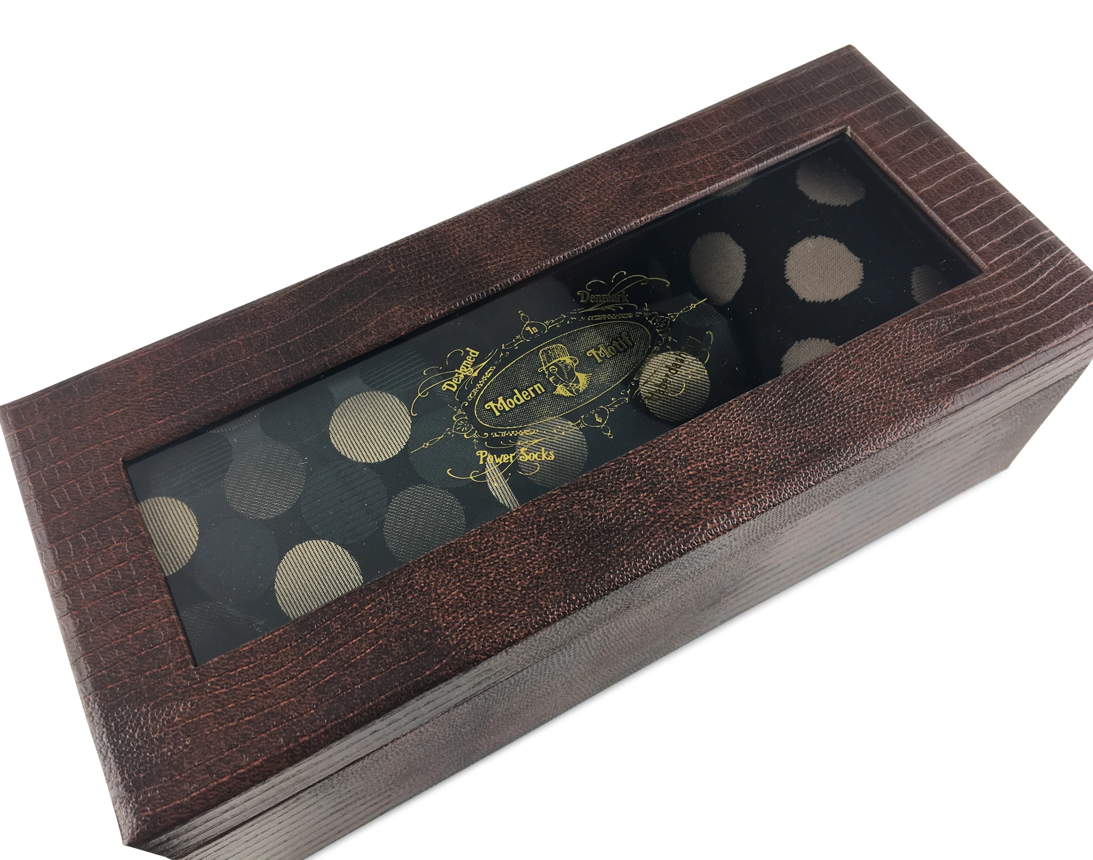3 Piece Matching Set Necktie,Pocket Square and Power Sock Gift Box Combo