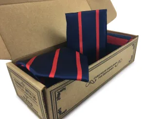 3 Piece Matching Set Necktie,Pocket Square and Power Sock Gift Box Combo