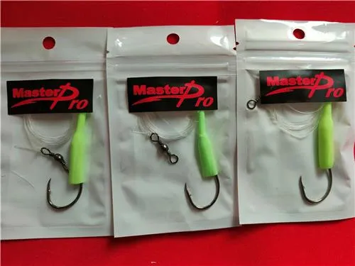 3 X Masterpro Reef & Snapper Running Fishing Rigs With Single Octopus 5/0 Hook