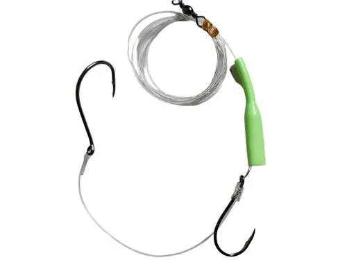 3 X Masterpro Reef & Snapper Running Lumo Fishing Rigs With Double Octopus Hook 5/06/0