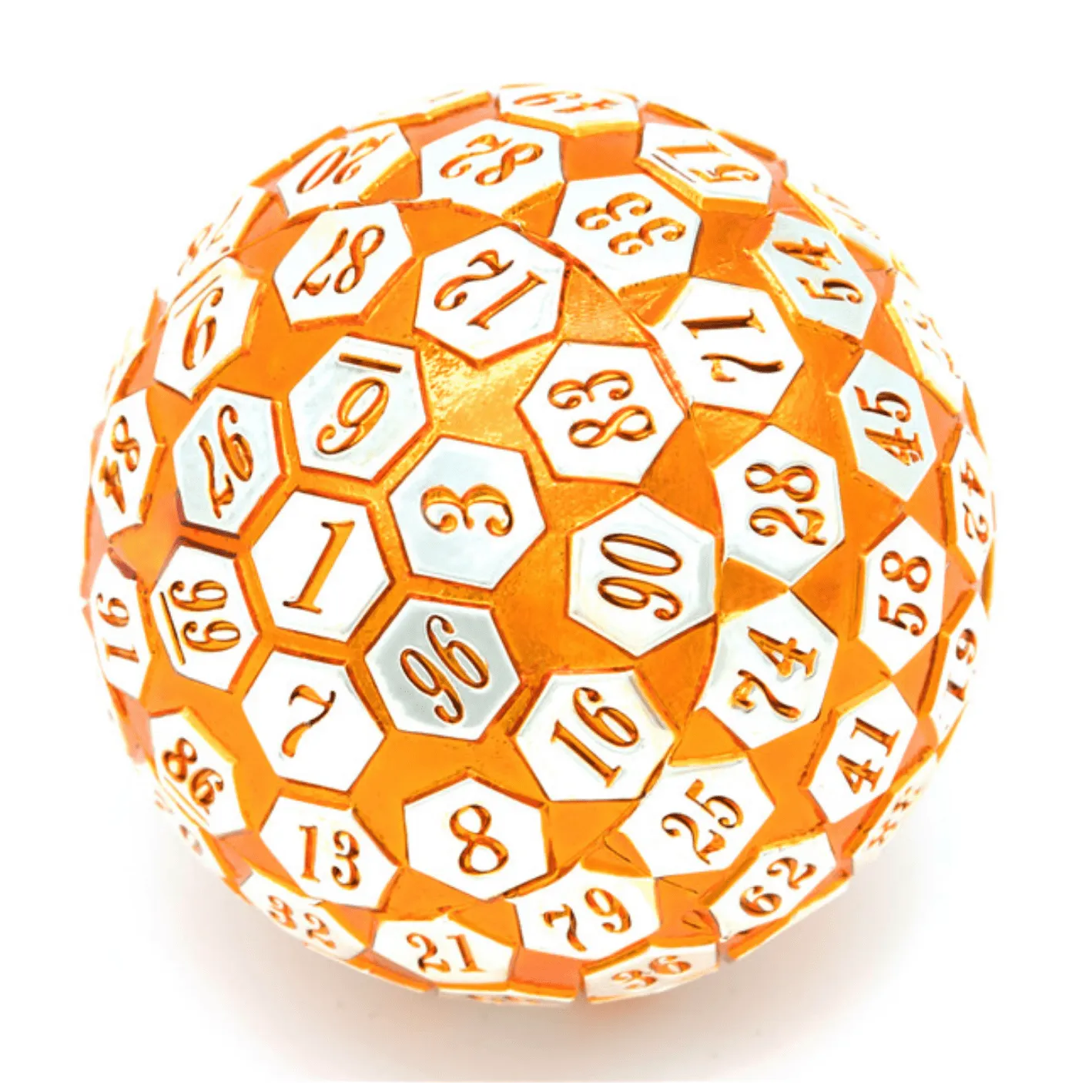 45mm Metal D100 - Orange & Silver