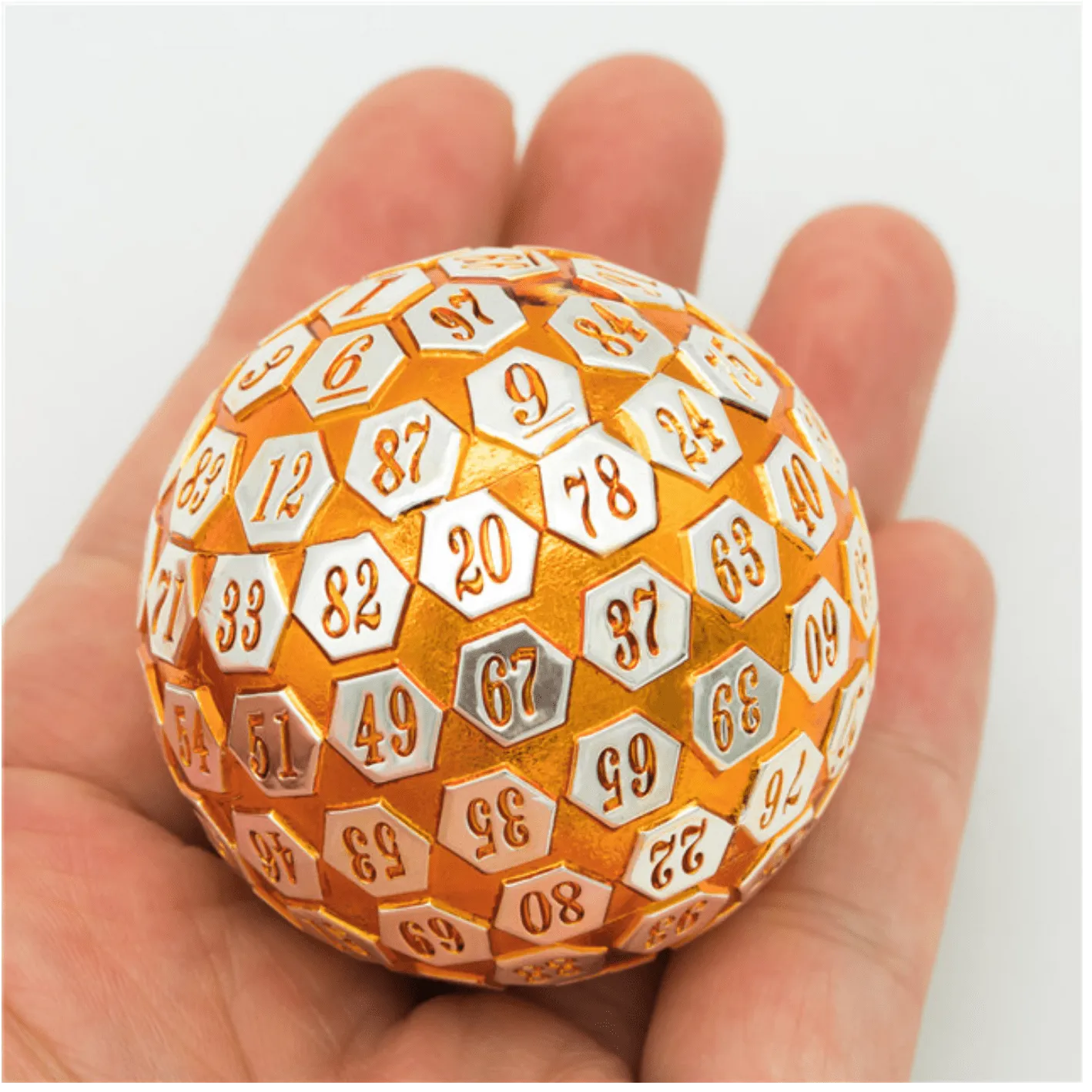 45mm Metal D100 - Orange & Silver