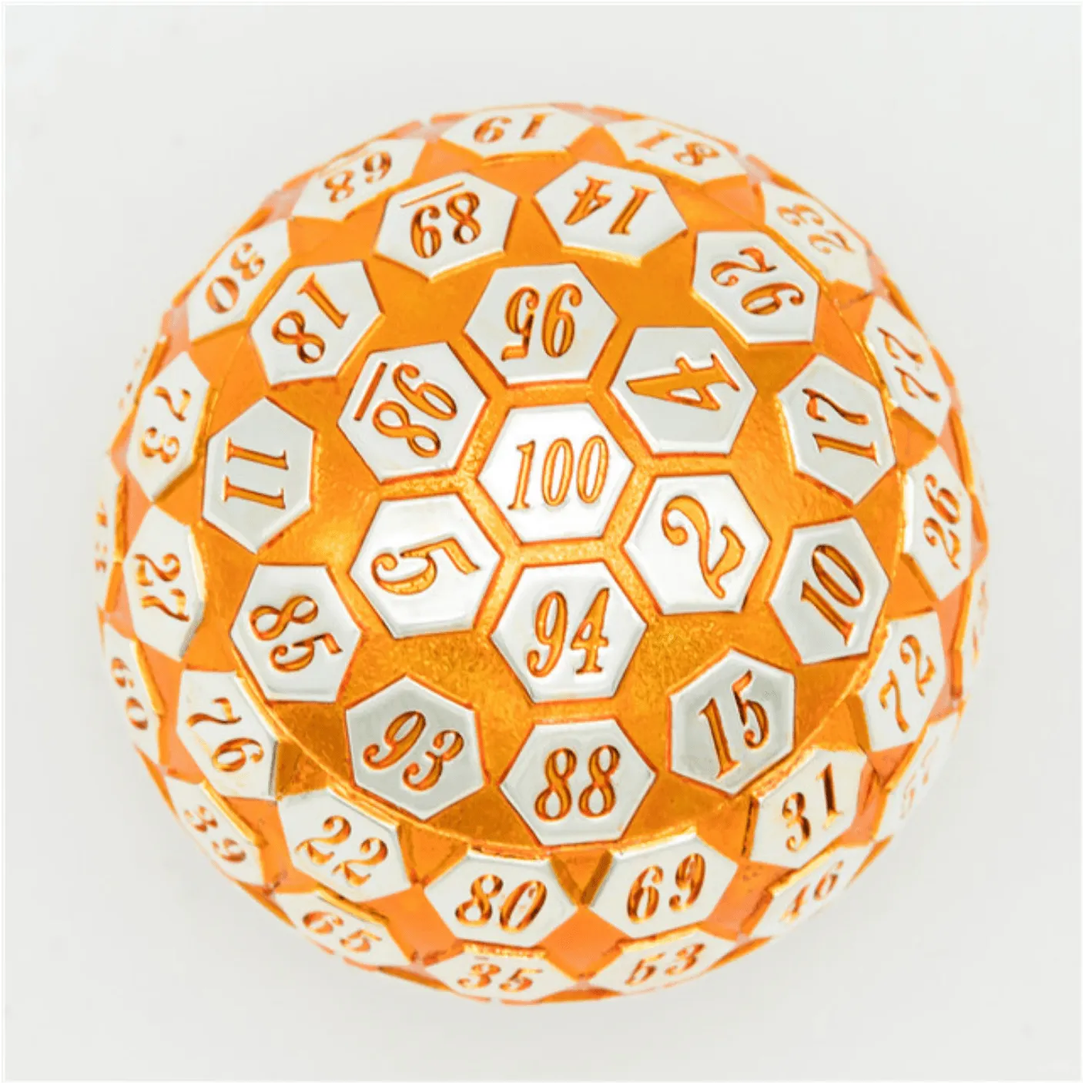 45mm Metal D100 - Orange & Silver
