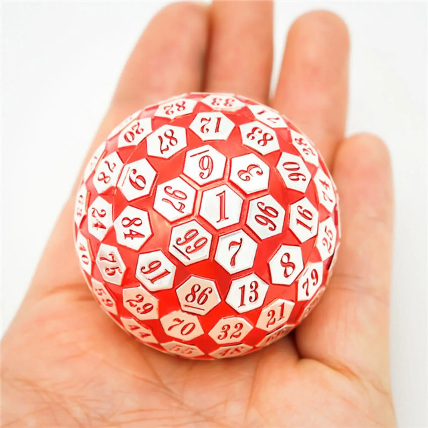 45mm Metal D100 - Red & Silver