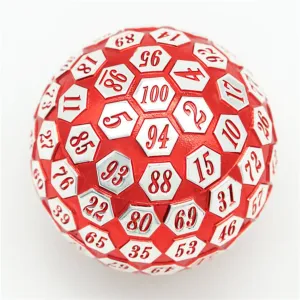 45mm Metal D100 - Red & Silver
