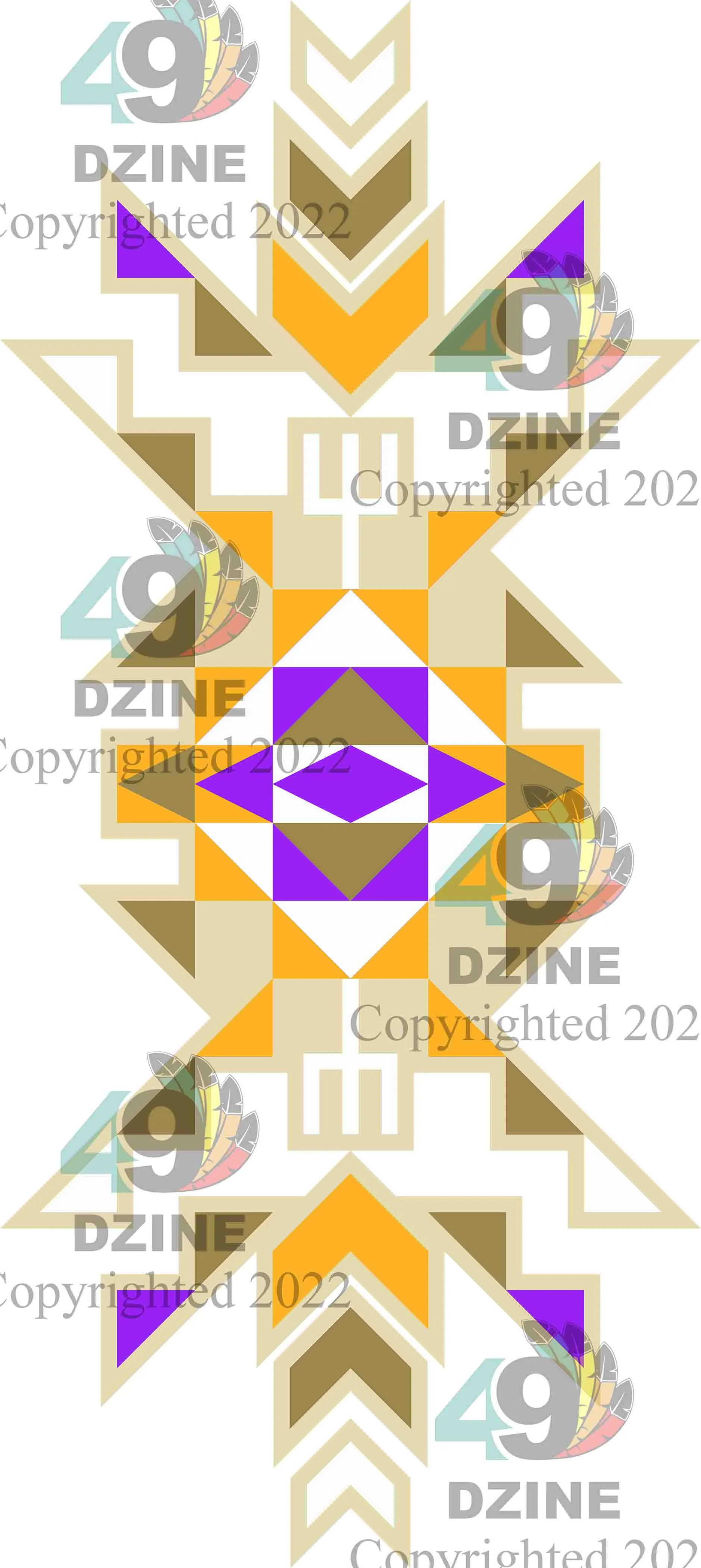 6-inch Geometric Transfer Geo Sunset