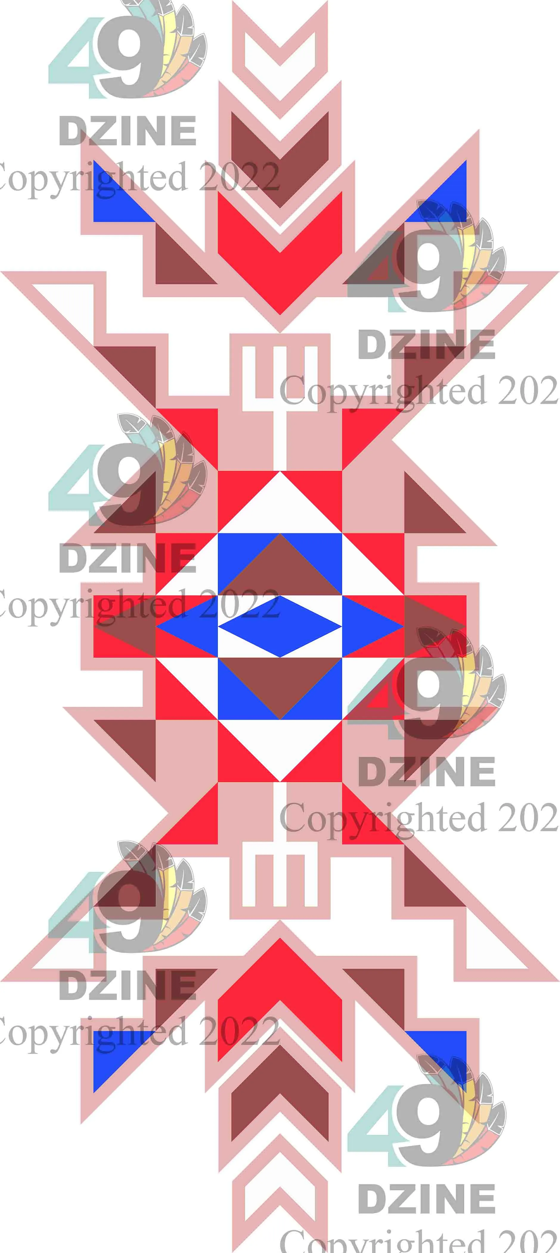 6-inch Geometric Transfer Geo Sunset