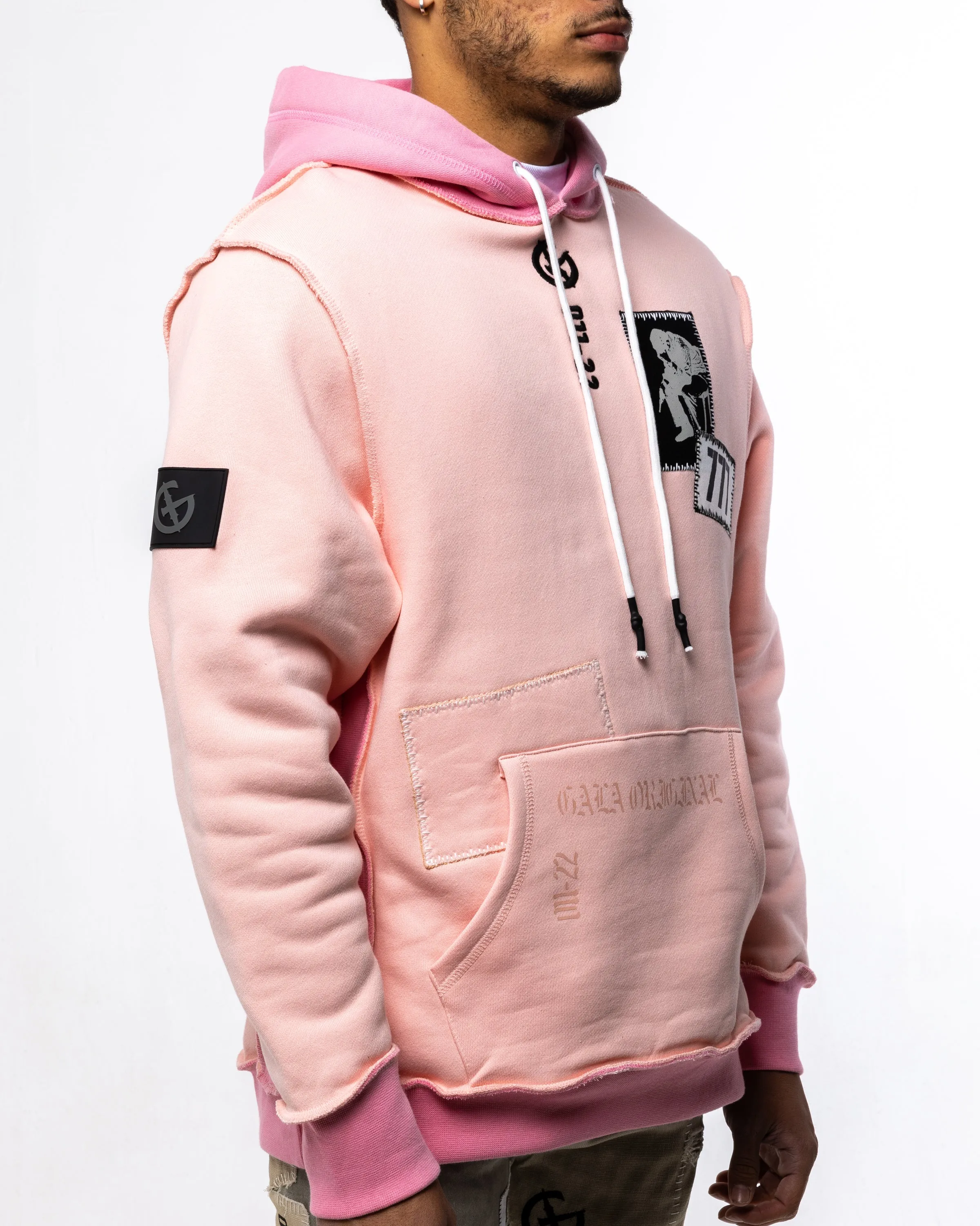 ADAPT OR DIE HOODIE (PINK/LEMONADE)