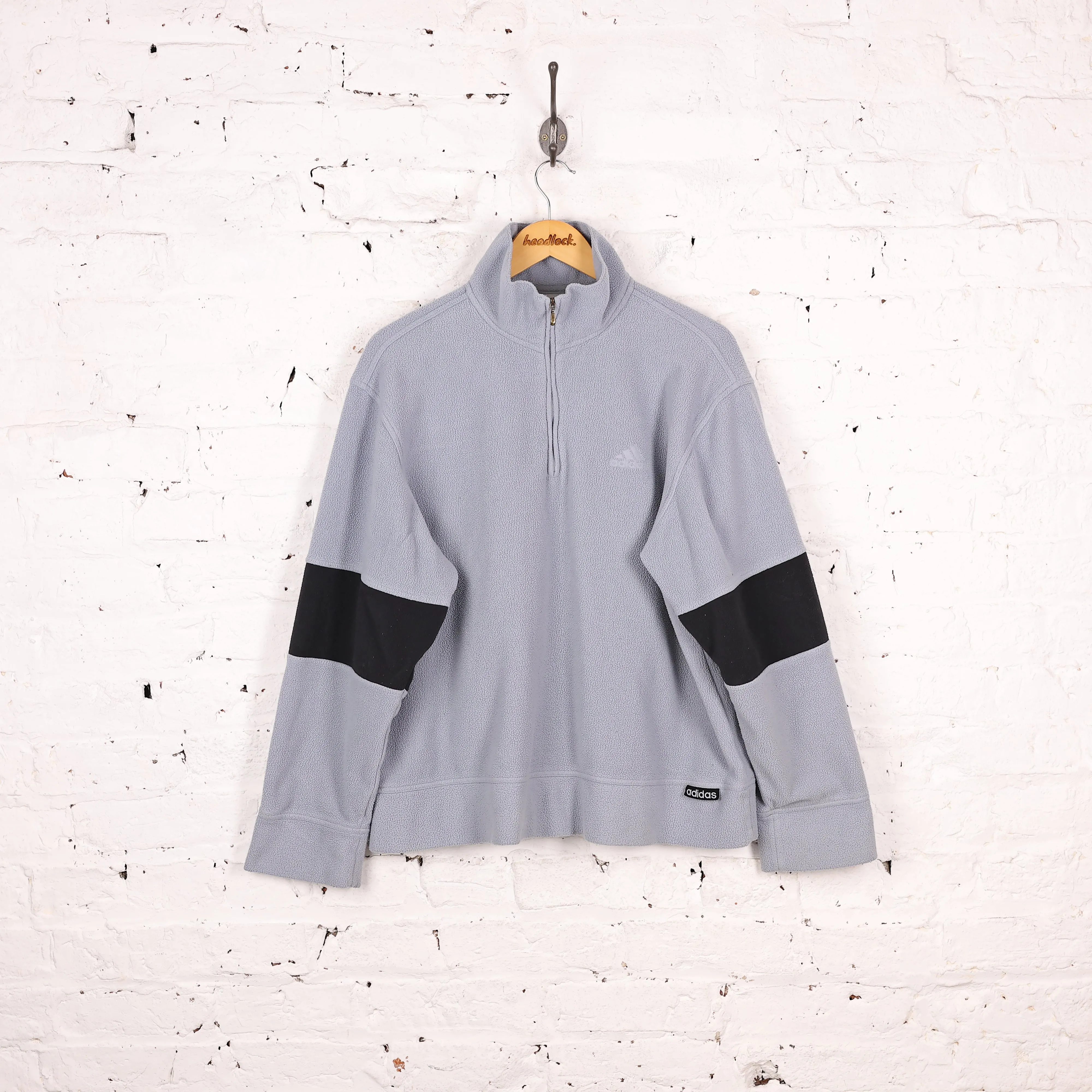 Adidas 90's 1/4 Zip Fleece - Blue - M