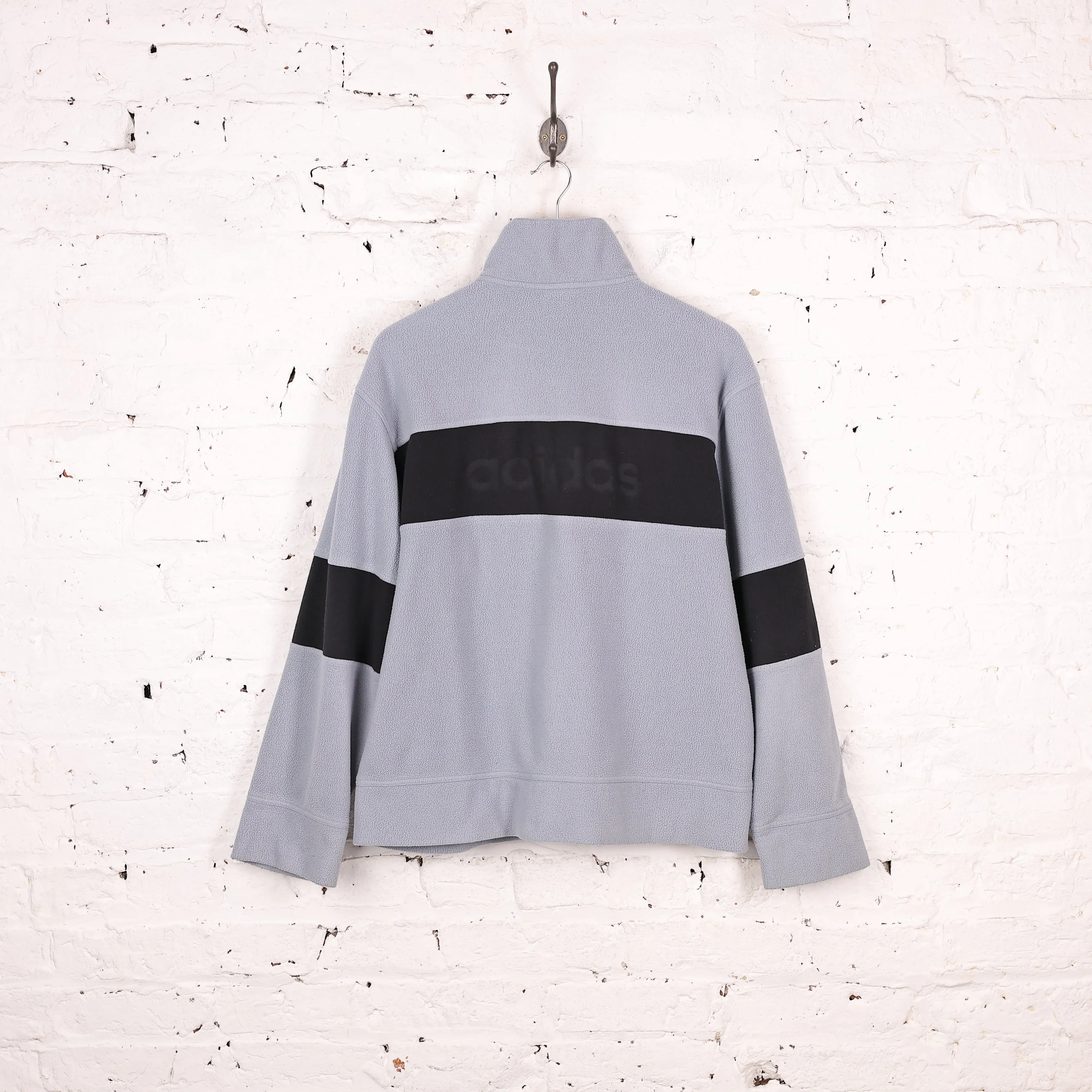 Adidas 90's 1/4 Zip Fleece - Blue - M