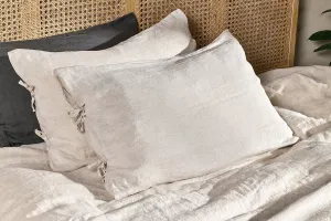 Adya Linen Housewife Pillowcase Pair - Natural