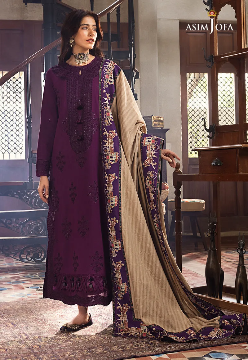 AJK-02 |  Asim Jofa The Syra Edit Kashmiri Embroidered Collection 2022 | Unstitched Embroidered Winter Suits