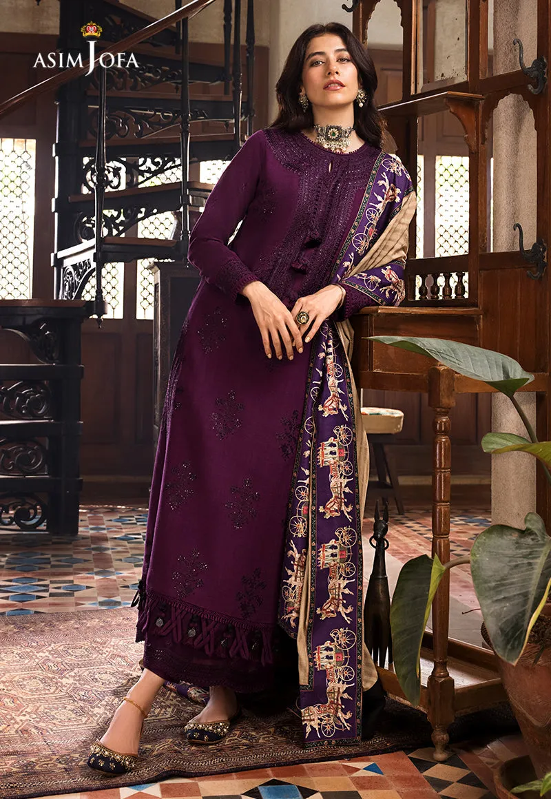 AJK-02 |  Asim Jofa The Syra Edit Kashmiri Embroidered Collection 2022 | Unstitched Embroidered Winter Suits