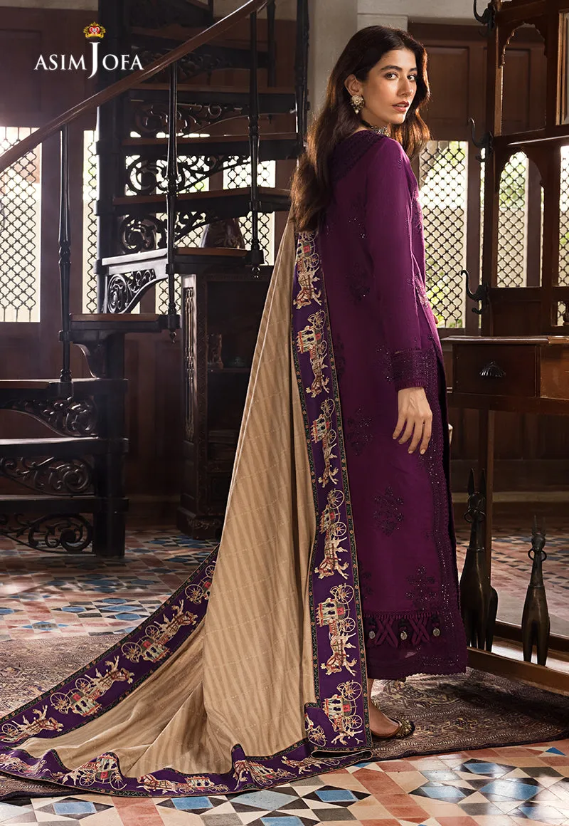 AJK-02 |  Asim Jofa The Syra Edit Kashmiri Embroidered Collection 2022 | Unstitched Embroidered Winter Suits