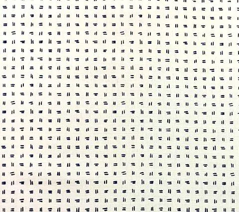 Alan Campbell Fabric: Tate - Custom Navy on Tinted Belgian Linen / Cotton