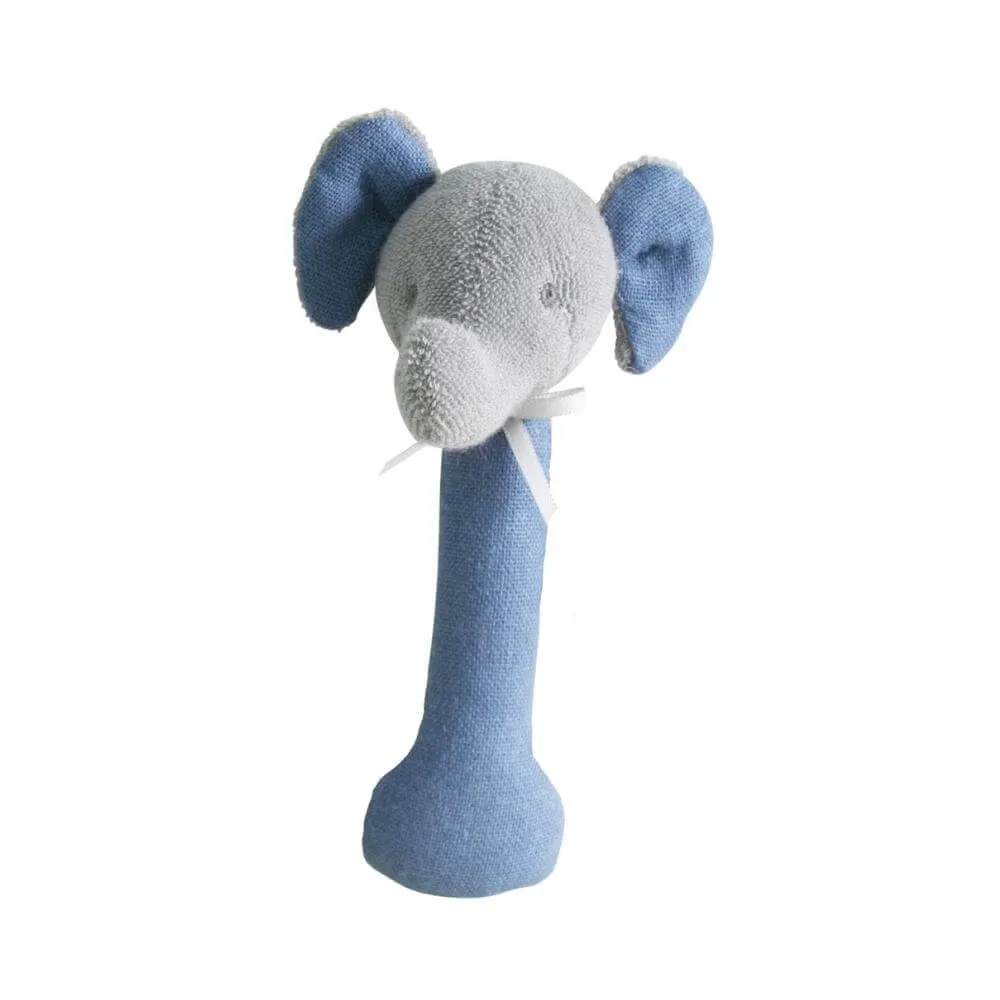 Alimrose Blue Elephant Stick Rattle
