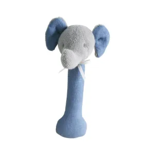 Alimrose Blue Elephant Stick Rattle