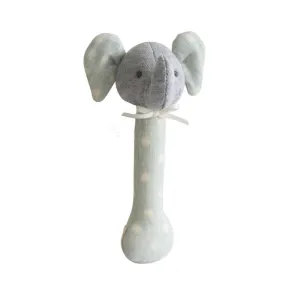 Alimrose Blue Spot Elephant Stick Rattle