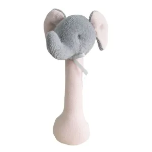 ALIMROSE Elephant Stick Rattle - Linen Pink