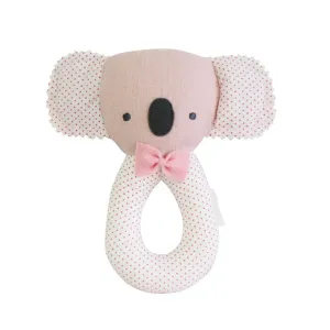 Alimrose Pink Koala Grab Rattle