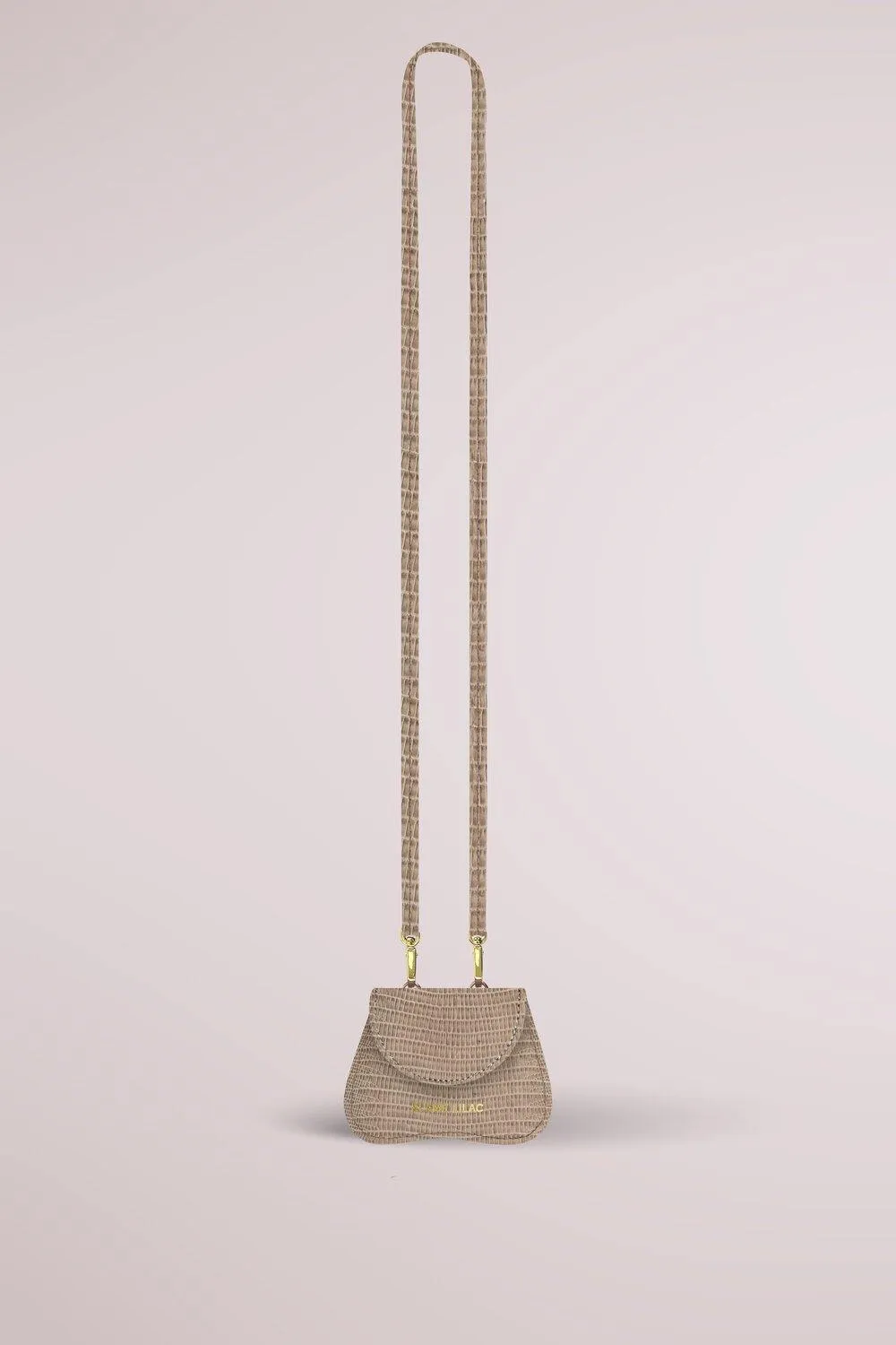 AMORSITO MINI BAG LIZARD ECRU