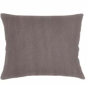 Anaya Home So Soft Linen Taupe Dutch Euro Pillow 28x36 With Down Insert