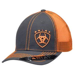 Ariat® Men's Ball Cap - Grey/Orange
