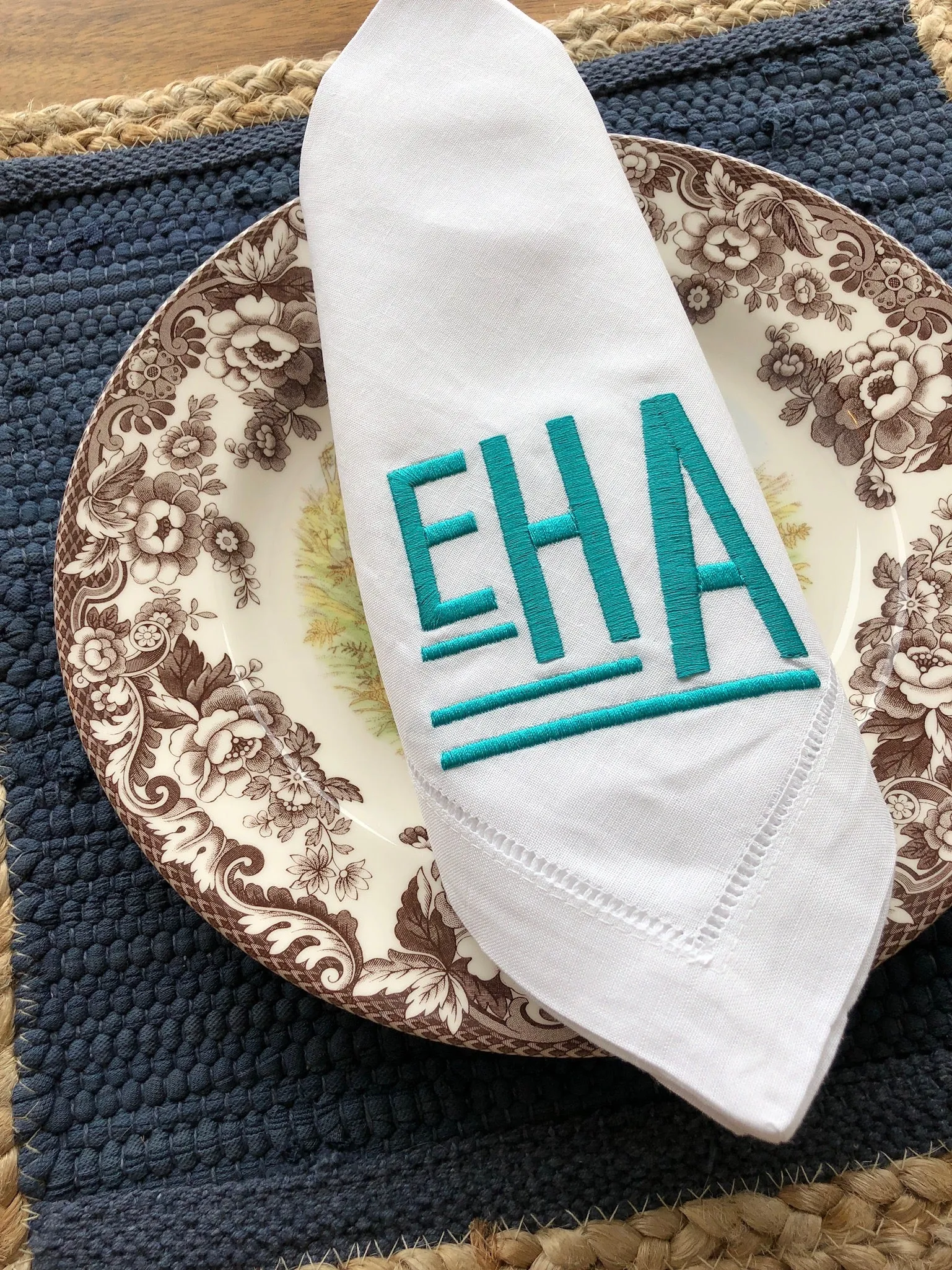 Art Deco Monogram Napkins