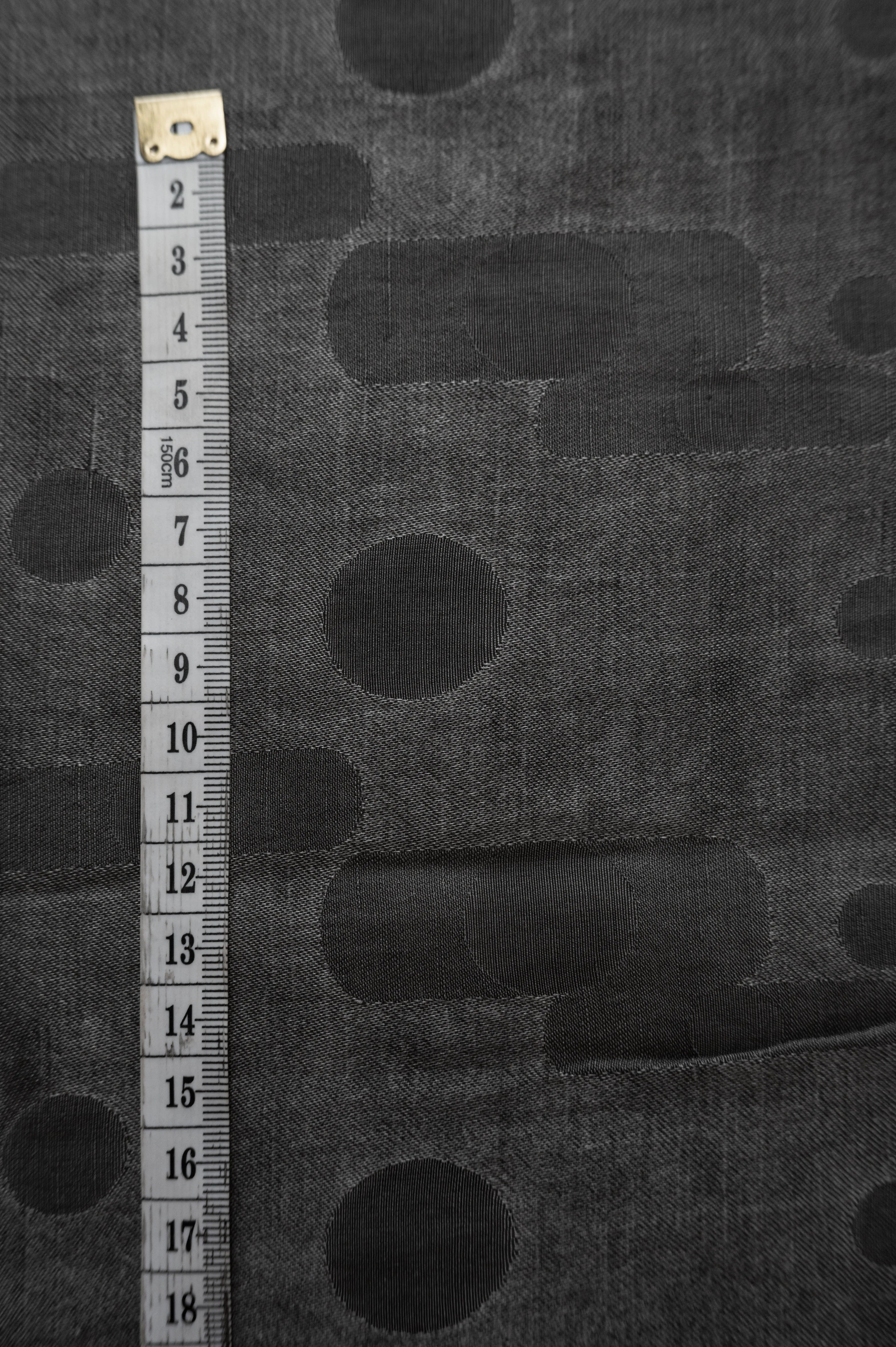 Art Deco Shapes Silk/Linen/Cotton Damask - Grey