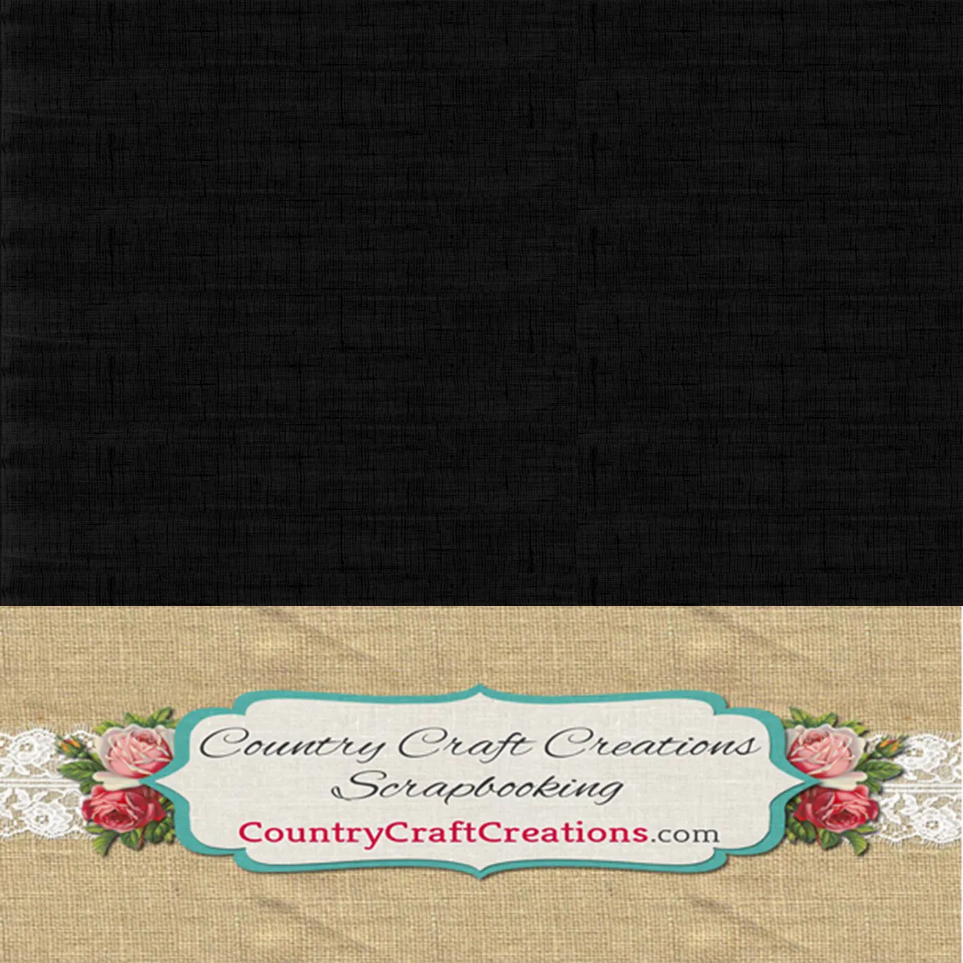 Artisan Cardstock - 100lb - Linen Black - 12x12 SINGLE Sheet